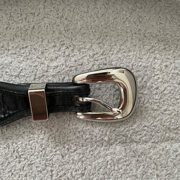 Vintage Genuine Cowhide and Leather Black Belt - Picture 2 of 8